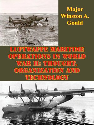 cover image of Luftwaffe Maritime Operations in World War II